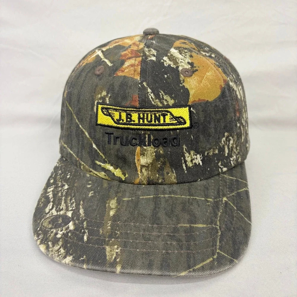 Outdoor Cap JB Hunt Truckload Hat Mens OSFM Camo Mossy Oak Adjustable Strap